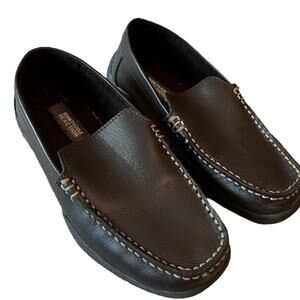 Kenneth Cole Reaction Brown Leather Driving Loafer Size 2.5 - Comfort Slip-On